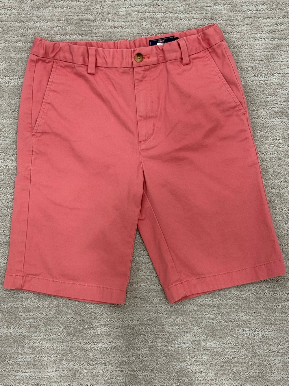 Vineyard Vines Men's Coral-Pink Flat Front Shorts
